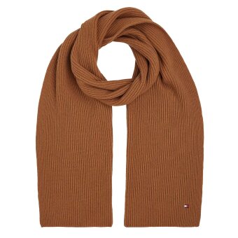 Tommy Hilfiger  - Tommy Hilfiger - TH essential flag scarf | Halstørklæde Desert Khaki