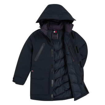 Tommy Hilfiger  - Tommy Hilfiger - TH Rockie tech parka | Vindjakke Desert Sky