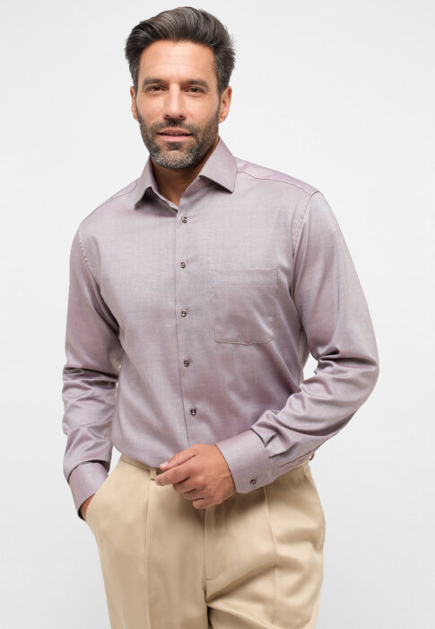 Eterna - Eterna - 1160 28 x19k | Modern fit Skjorte Brun