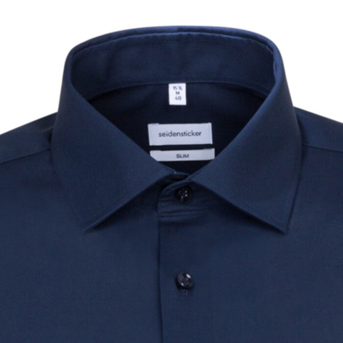 Seidensticker - Seidensticker - 675198 19 | Slim Skjorte Navy Blå