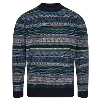 Signal - Signal - Wesley jacquard sweater | Strik Deep Marine
