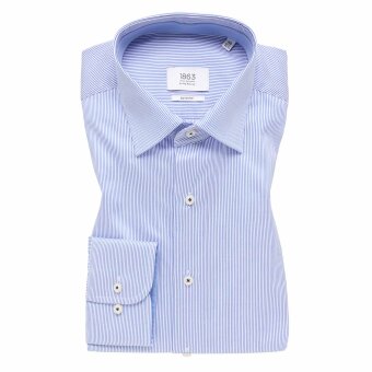 Eterna - Eterna - 8175 15 | Skjorte 15 stribet blå