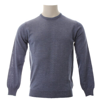 Limited Edition - Limited Edition - Crew wool sweater | Strik Blue
