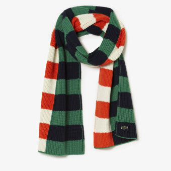 Lacoste - Lacoste - Woll contrast scarf | Halstørklæde Lapland