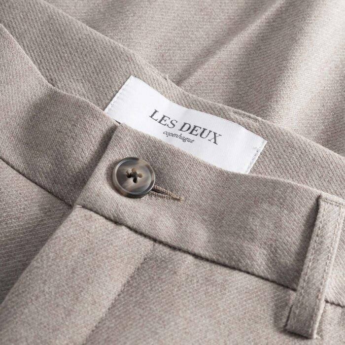 LES DEUX - Les Deux - Como reg. suit pants | Bukser Dark Sand