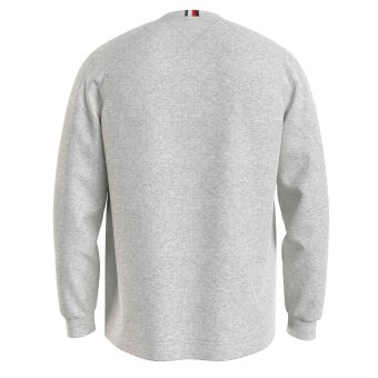 Tommy Hilfiger  - Tommy Hilfiger - TH Textured LS tee | T-shirt Light Grey