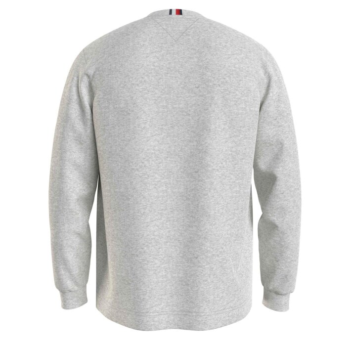 Tommy Hilfiger  - Tommy Hilfiger - TH Textured LS tee | T-shirt Light Grey
