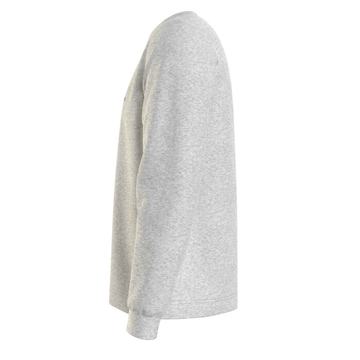 Tommy Hilfiger  - Tommy Hilfiger - TH Textured LS tee | T-shirt Light Grey