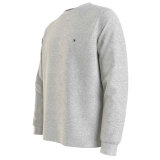Tommy Hilfiger - Tommy Hilfiger - TH Textured LS tee | T-shirt Light Grey Tommy Hilfiger - Tommy Hilfiger - TH Textured LS tee | T-shirt Light Grey