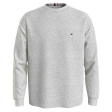 Tommy Hilfiger - Tommy Hilfiger - TH Textured LS tee | T-shirt Light Grey Tommy Hilfiger - Tommy Hilfiger - TH Textured LS tee | T-shirt Light Grey