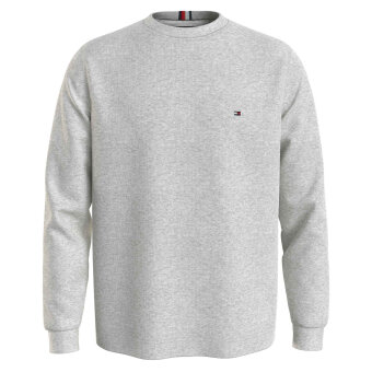 Tommy Hilfiger  - Tommy Hilfiger - TH Textured LS tee | T-shirt Light Grey
