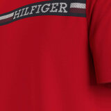 Tommy Hilfiger  - Tommy Hilfiger - TH Monotype chest stripe tee | T-shirt Fierce Red