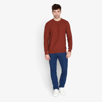 Signal - Signal - Kyler structure sweater | Strik Rød Melange