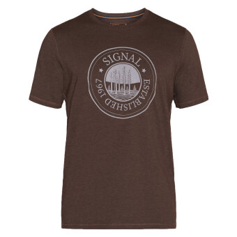 Signal - Signal - Poss print tee | T-shirt Brown Licorice