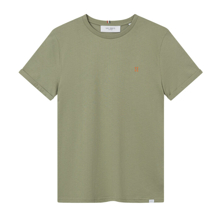 LES DEUX - Les Deux - Nørregaard | T-shirt Green Orange