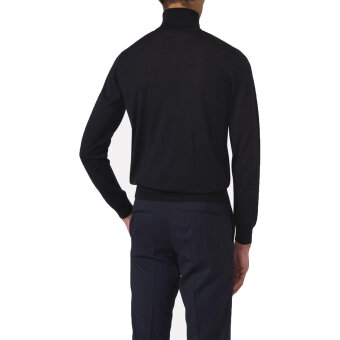 Oscar Jacobson - Oscar Jacobson - Cole rollneck | Rullekrave Strik Mørkeblå