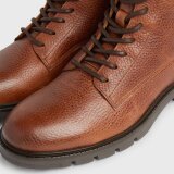 Tommy Hilfiger  - Tommy Hilfiger - TH warm padded leather boot | Støvle Cognac