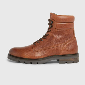 Tommy Hilfiger  - Tommy Hilfiger - TH warm padded leather boot | Støvle Cognac