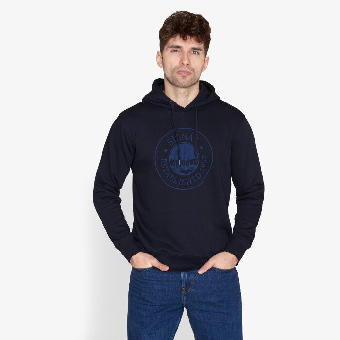 Signal - Signal - Marius hoodie | Hættetrøje Marineblå