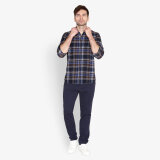 Signal - Signal - Sander flannel shirt | Skjorte Marineblå Tern
