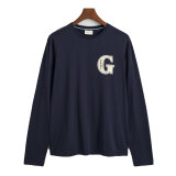 Gant - Gant - Graphic LS | T-shirt Marineblå