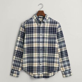 Gant - Gant - Plaid flannel check shirt | Skjorte Creme