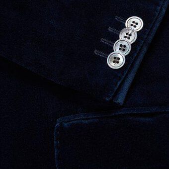 Oscar Jacobson - Oscar Jacobson - Fogerty | Blazer Blå Velour Oscar Jacobson - Oscar Jacobson - Fogerty | Blazer Blå Velour