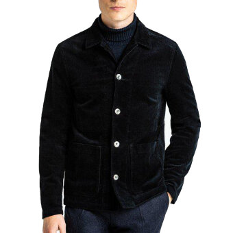 Oscar Jacobson - Oscar Jacobson - Hampus shirt jacket | Skjorte Jakke Navy Blå