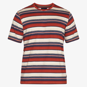 Signal - Signal - Paw striped tee | T-shirt Red Henna 