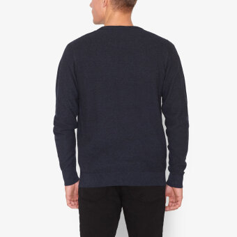 Signal - Signal - Kyler structure sweater | Strik Mørk Blå Melange
