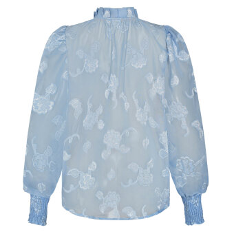 Love&divine ( Dame ) - LOVE&DIVINE - LOVE490-19 | SKJORTE CASHMERE BLUE Love&divine ( Dame ) - LOVE&DIVINE - LOVE490-19 | SKJORTE CASHMERE BLUE