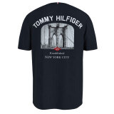 Tommy Hilfiger  - Tommy Hilfiger - Photoprint bridge tee | T-shirt Marineblå
