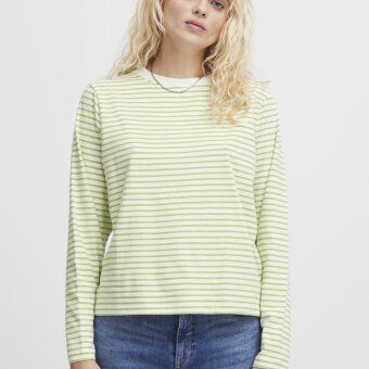 ICHI ( Dame ) - ICHI - IHMIRA LS2 | T-SHIRT GREEN TEA