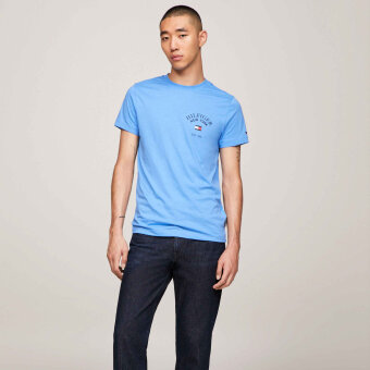 Tommy Hilfiger  - Tommy Hilfiger -  Arch varsity tee | T-shirt Turkis
