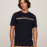 Tommy Hilfiger  - Tommy Hilfiger - Monotype chest stripe tee | T-shirt Marineblå