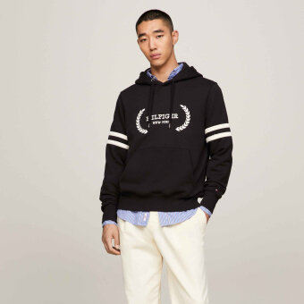 Tommy Hilfiger  - Tommy Hilfiger - Laurel monotype hoodie | Hættetrøje Sort
