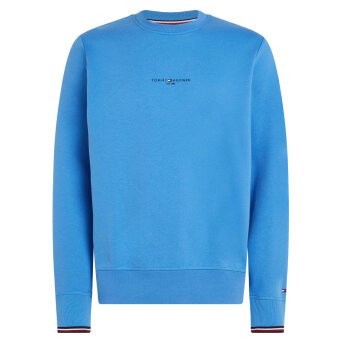 Tommy Hilfiger  - Tommy Hilfiger - Logo tipped crewneck | Sweatshirt Turkis