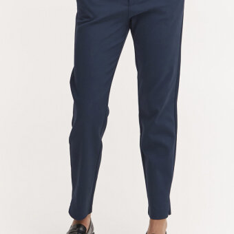 Pulz Jeans ( Dame )  - PULZ - PZBINDY HW PANT | BUKSER DARK SAPPHIRE