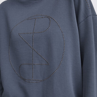 Pulz Jeans ( Dame )  - PULZ - PZMALLIE LS | SWEATSHIRT VINTAGE INDIGO