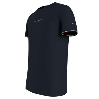 Tommy Hilfiger  - Tommy Hilfiger - Tommy logo tipped tee | T-shirt Marineblå