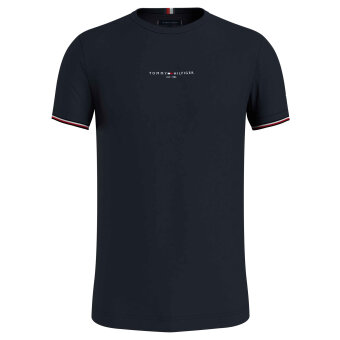 Tommy Hilfiger  - Tommy Hilfiger - Tommy logo tipped tee | T-shirt Marineblå