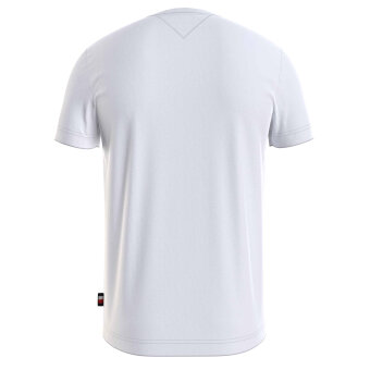 Tommy Hilfiger  - Tommy Hilfiger - TH small Hilfiger logo tee | T-shirt Hvid