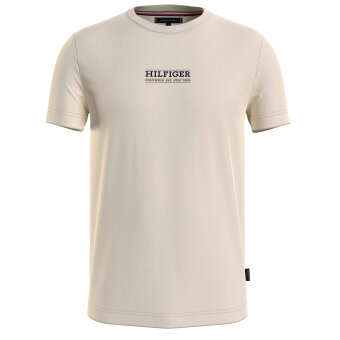 Tommy Hilfiger  - Tommy Hilfiger - TH small Hilfiger logo tee | T-shirt Off white