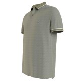 Tommy Hilfiger  - Tommy Hilfiger - Monotype oxford collar | Polo T-shirt Lys Oliven