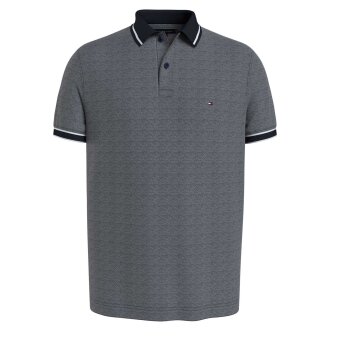 Tommy Hilfiger  - Tommy Hilfiger - Monotype oxford collar | Polo T-shirt Marineblå