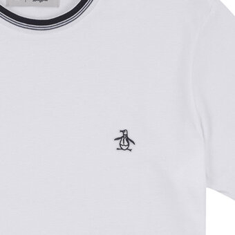 Original Penguin - Pete tipped ringer tee | T-shirt Hvid