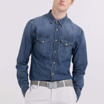 Replay  - Replay - Denim shirt | Cowboy Skjorte 