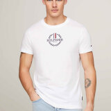 Tommy Hilfiger  - Tommy Hilfiger - Global stripe wreath tee | T-shirt Hvid