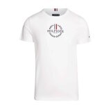Tommy Hilfiger  - Tommy Hilfiger - Global stripe wreath tee | T-shirt Hvid