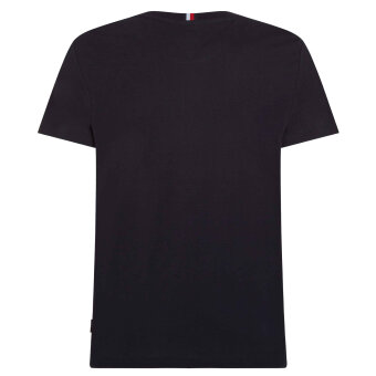Tommy Hilfiger  - Tommy Hilfiger - Global stripe wreath tee | T-shirt Marineblå